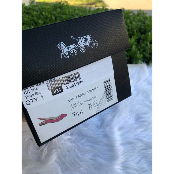 New 🎀 Coach Sandal Vae Skimmer Pink and Gold - Picture 8 of 8